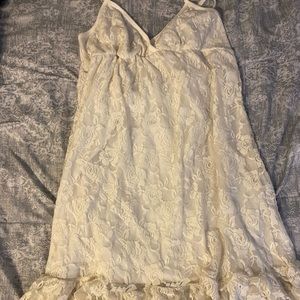 White Lacey flower dress